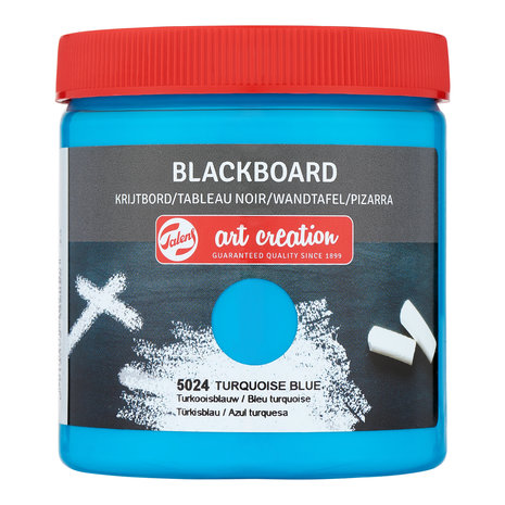 Turkooisblauw Art Creation Krijtbordverf 250 ML Kleur 5024 op = op