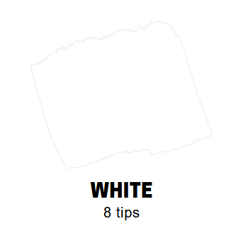 White Conische punt Posca Acrylverf Marker PC7M Kleur 1