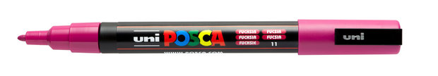 Fuchsia Conische punt Posca Acrylverf Marker PC3M Kleur 11