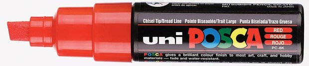 Red Conische punt Posca Acrylverf Marker PC7M Kleur 15