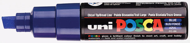 Blue Conische punt Posca Acrylverf Marker PC7M Kleur 33