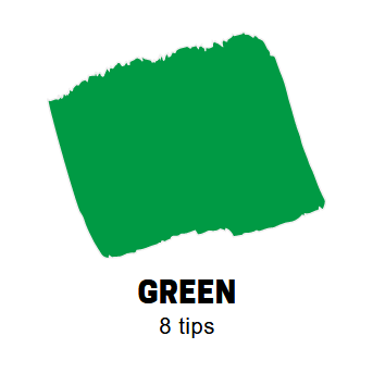 Green Conische punt Posca Acrylverf Marker PC7M Kleur 6