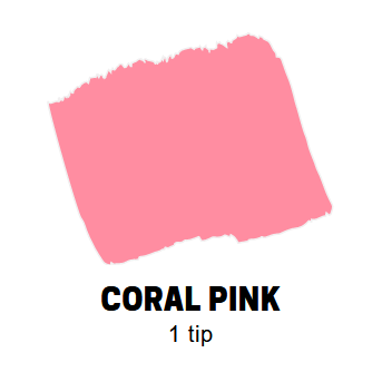 Coral Pink Conische punt Posca Acrylverf Marker PC3M Kleur 66