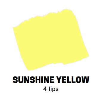 Sunshine Yellow Conische punt Posca Acrylverf Marker PC1MC Kleur P2