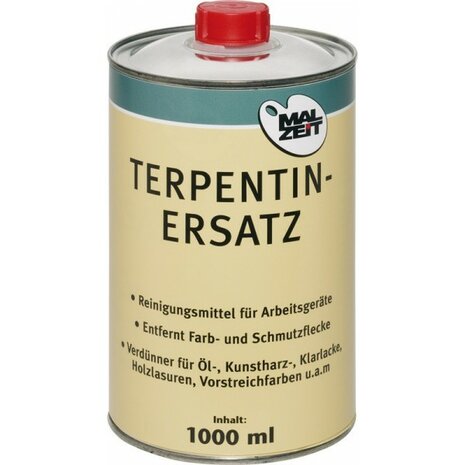Oude verpakking van de Terpentijn vervanger Malzeit 1000 ML