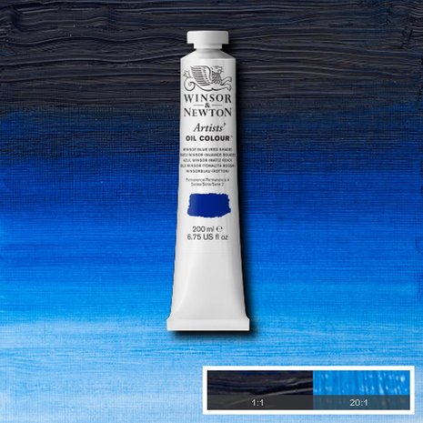 Winsor Blue (red shade) S2 Artists Oil Colour / olieverf van Winsor & Newton 200 ML Kleur 706