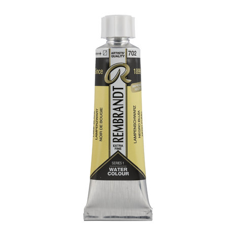 Lampenzwart (S 1) Rembrandt Aquarelverf 10 ML Kleur 702