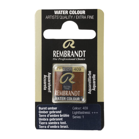 Omber Gebrand (S 1) Rembrandt Aquarelverf Napje Kleur 409