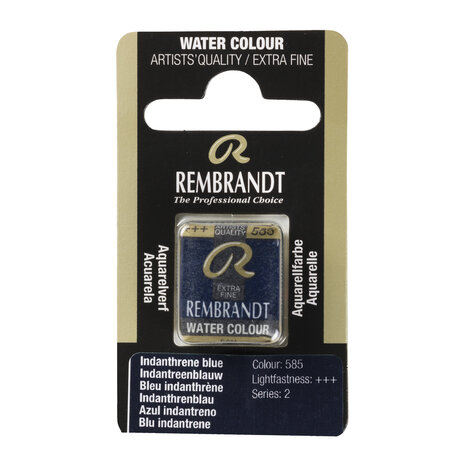 Indantreenblauw (S 2) Rembrandt Aquarelverf Napje Kleur 585