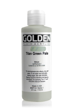 Titaangroen Bleek Golden Fluid Acrylverf Flacon 118 ML Serie 1 Kleur 2371