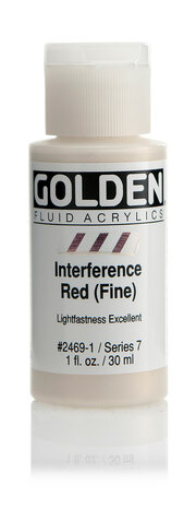Interference Rood (fijn) Golden Fluid Acrylverf Flacon 30 ML Serie 7 Kleur 2469