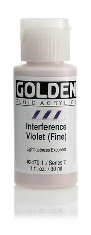 Interference Violet (fijn) Golden Fluid Acrylverf Flacon 30 ML Serie 7 Kleur 2470