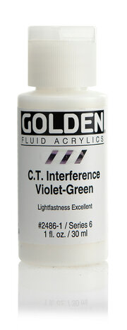 Interference Violet / Groen Golden Fluid Acrylverf Flacon 30 ML Serie 6 Kleur 2486