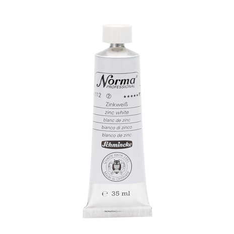 Zinc White (Serie 2) kleur 112 Norma Professional Olieverf Schmincke 35 ML