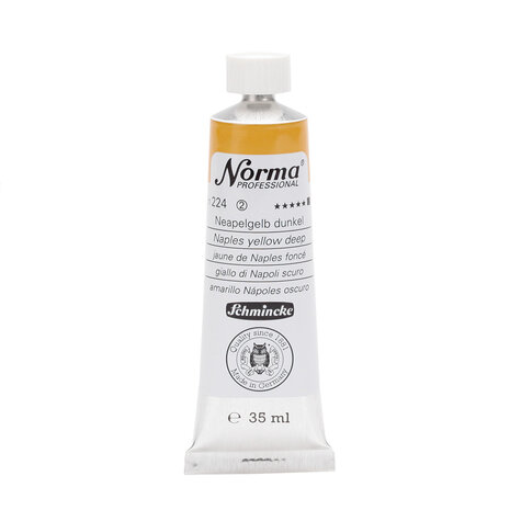 Naples Yellow Deep (Serie 2) kleur 224 Norma Professional Olieverf Schmincke 35 ML