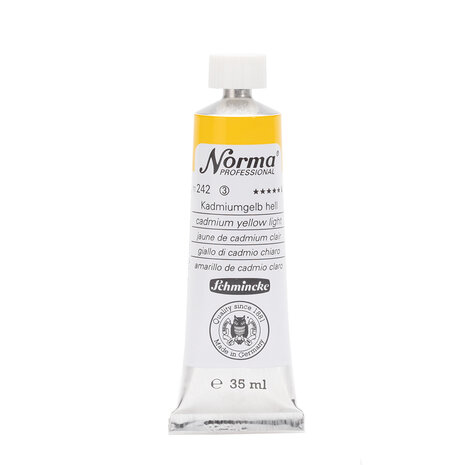 Cadmium Yellow Light (Serie 3) kleur 242 Norma Professional Olieverf Schmincke 35 ML