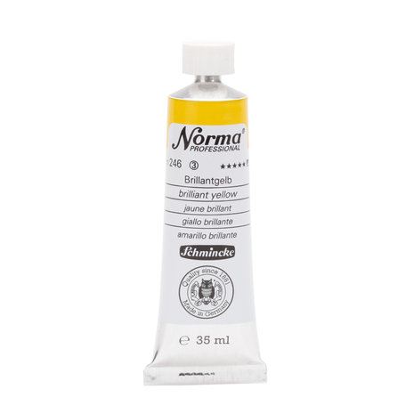 Brilliant Yellow (Serie 3) kleur 246 Norma Professional Olieverf Schmincke 35 ML