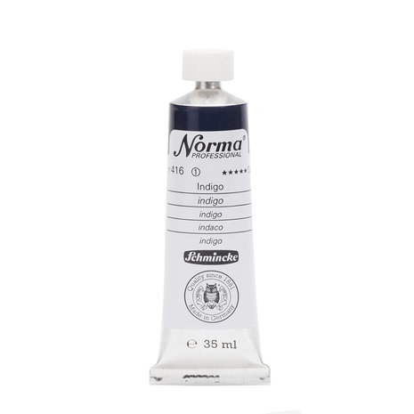 Indigo (Serie 1) kleur 416 Norma Professional Olieverf Schmincke 35 ML