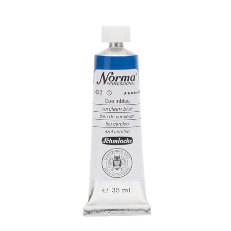 Cerulean Blue (Serie 1) kleur 422 Norma Professional Olieverf Schmincke 35 ML