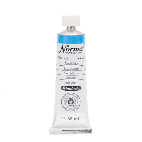 Azure Blue (Serie 1) kleur 424 Norma Professional Olieverf Schmincke 35 ML