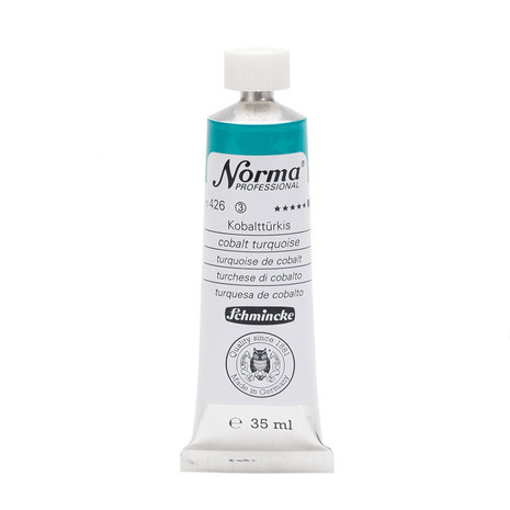 Cobalt Turquoise (Serie 3) kleur 426 Norma Professional Olieverf Schmincke 35 ML