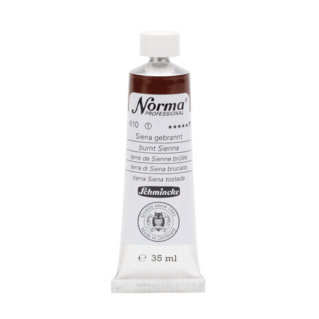 Burnt Sienna (Serie 1) kleur 610 Norma Professional Olieverf Schmincke 35 ML