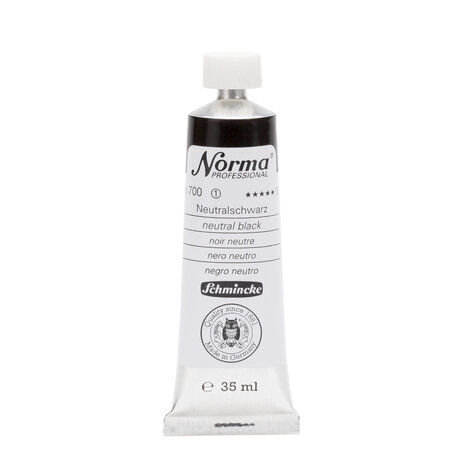 Neutral Black (Serie 1) kleur 700 Norma Professional Olieverf Schmincke 35 ML