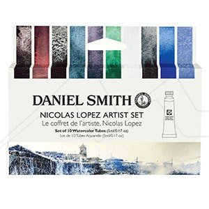 Nicolas Lopez Artist Watercolor Set Aquarelverf Daniel Smith (Extra fine Watercolour) 10 x 5 ml tubes