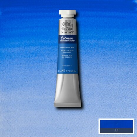 Cobalt Blue Hue Cotman Water Colour / Aquarelverf van Winsor & Newton 21 ML Kleur 179