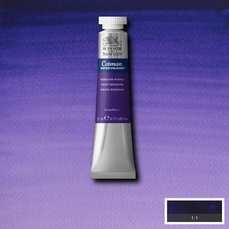 Dioxazine Violet Cotman Water Colour / Aquarelverf van Winsor & Newton 21 ML Kleur 231