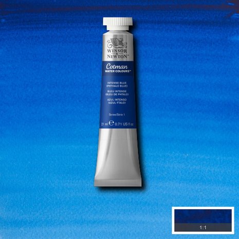 Intense Blue Cotman Water Colour / Aquarelverf van Winsor & Newton 21 ML Kleur 327