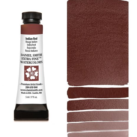 Indian Red (S1) Aquarelverf Daniel Smith (Extra fine Watercolour) 5 ML Kleur 044