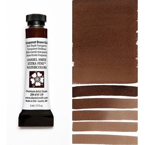 Transparent Brown Oxide (S1) Aquarelverf Daniel Smith (Extra fine Watercolour) 5 ML Kleur 129