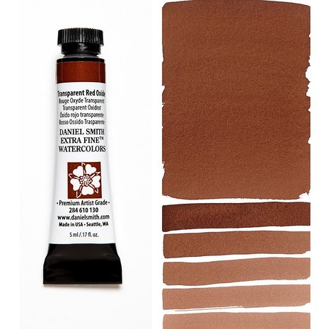 Transparent Red Oxide (S1) Aquarelverf Daniel Smith (Extra fine Watercolour) 5 ML Kleur 130