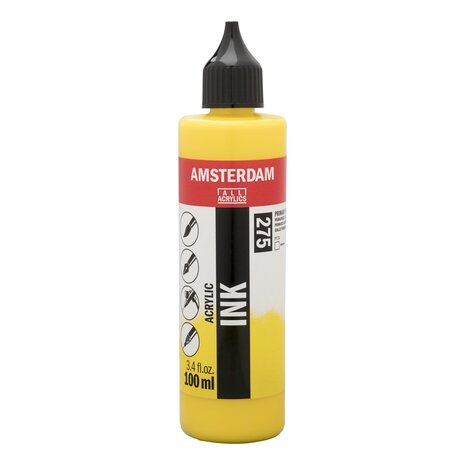 Primairgeel Acryl Inkt Amsterdam 100 ML Kleur 275