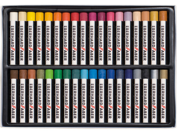 36 x Eberhard Faber Oliepastels (11mm) Assortiment kleuren