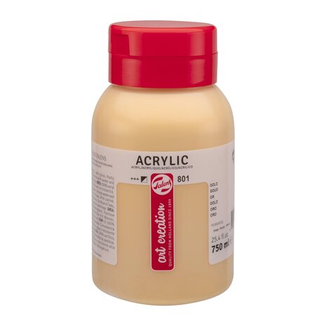 Goud Acrylverf van Art Creation 750 ml Kleur 801