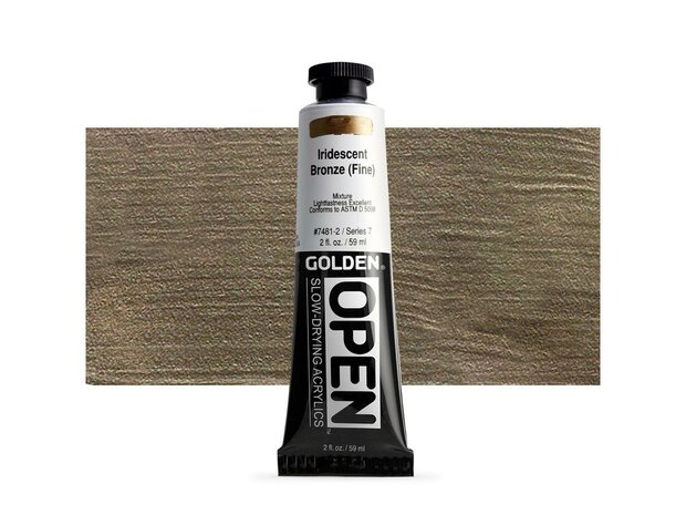 Iridescent Brons (fijn) Golden Open Acrylverf Tube 59 ML Serie 7 Kleur 7481