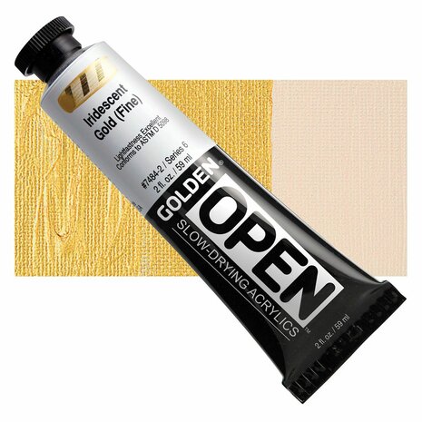 Iridescent Goud (fijn) Golden Open Acrylverf Tube 59 ML Serie 6 Kleur 7484