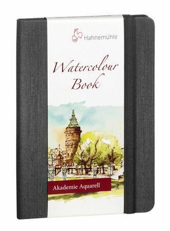 A5 21 x 15 cm Akademie Watercolourbook Aquarelpapier Hahnemuhle (fijne korrel) 30 pagina's 200 grams