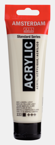 Napelsgeel Licht Amsterdam Standard Series  Acrylverf 120 ML Kleur 222