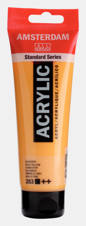 Goudgeel Amsterdam Standard Series  Acrylverf 120 ML Kleur 253