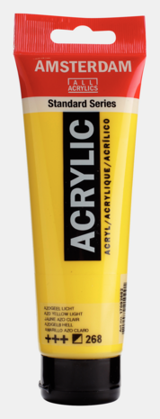 Azogeel Licht Amsterdam  Standard Series  Acrylverf 120 ML Kleur 268