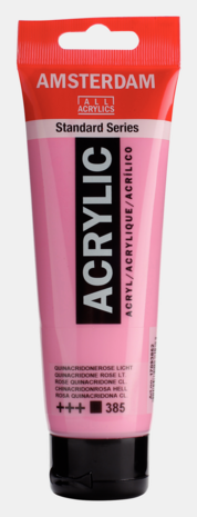 Quinacridone Rose Licht Amsterdam Standard Series Acrylverf 120 ML Kleur 385