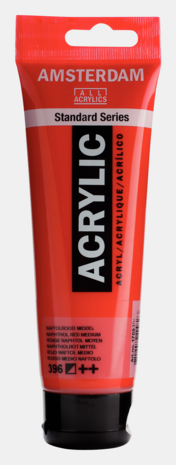 Naftolrood Middel Amsterdam Standard Series  Acrylverf 120 ML Kleur 396