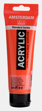 Naftolrood Licht Amsterdam Standard Series  Acrylverf 120 ML Kleur 398