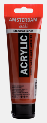 Sienna Gebrand Amsterdam Standard Series Acrylverf 120 ML Kleur 411