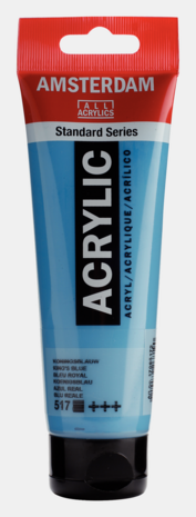 Koningsblauw Amsterdam Standard Series  Acrylverf 120 ML Kleur 517