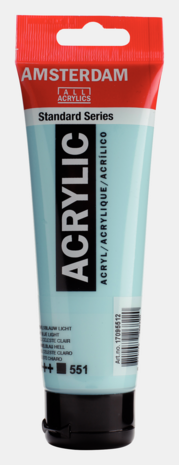 Hemelsblauw Licht Amsterdam Standard Series  Acrylverf 120 ML Kleur 551