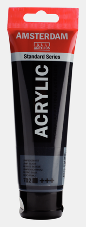 Lampenzwart Amsterdam Standard Series  Acrylverf 120 ML Kleur 702